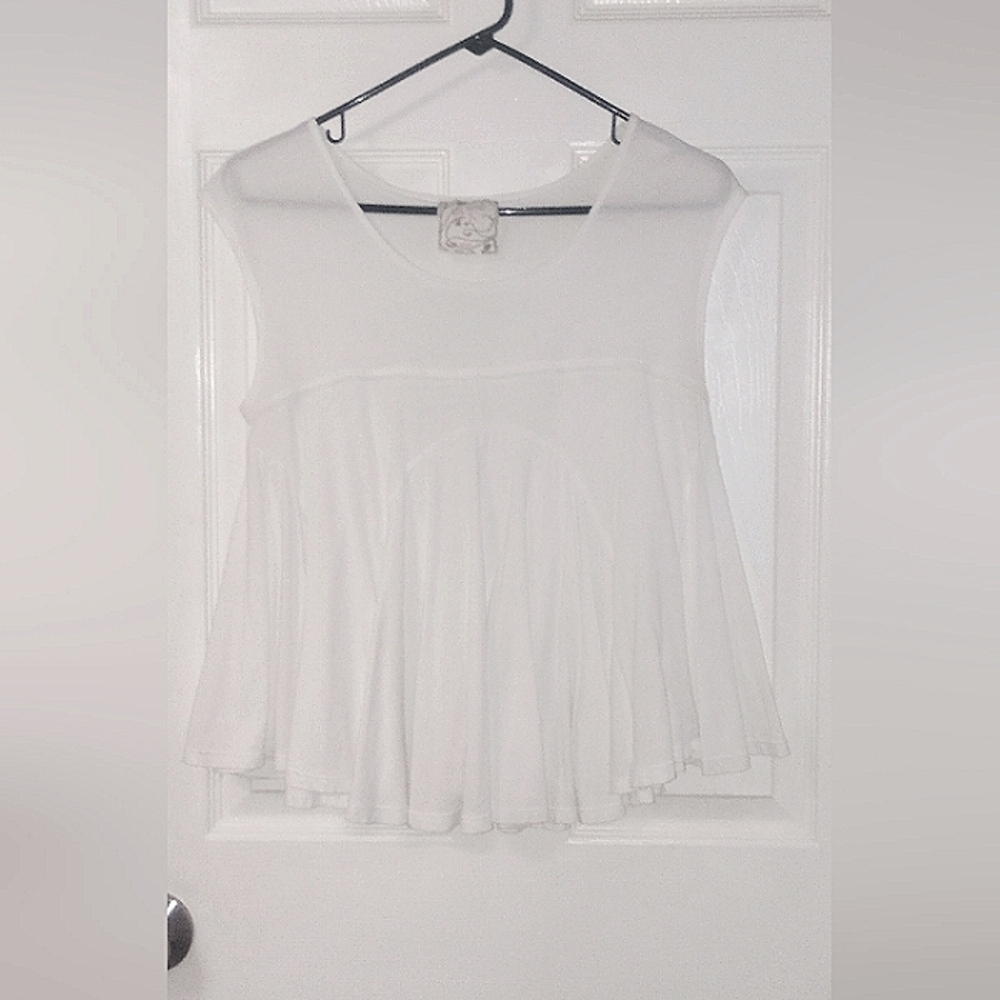Free people white top size extra small like new